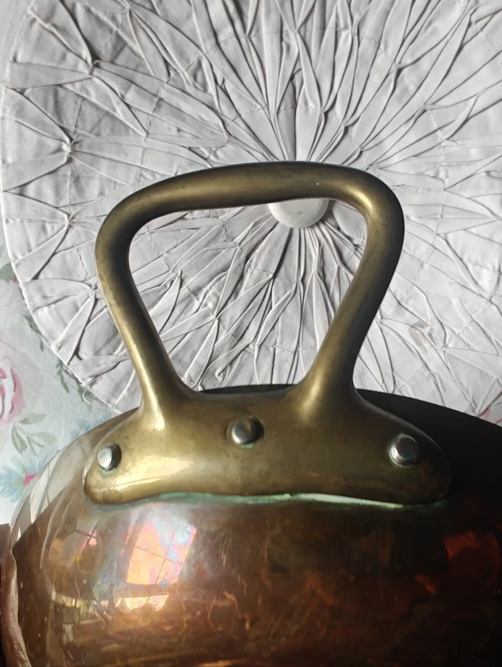 vintage copper au gratin pan 14